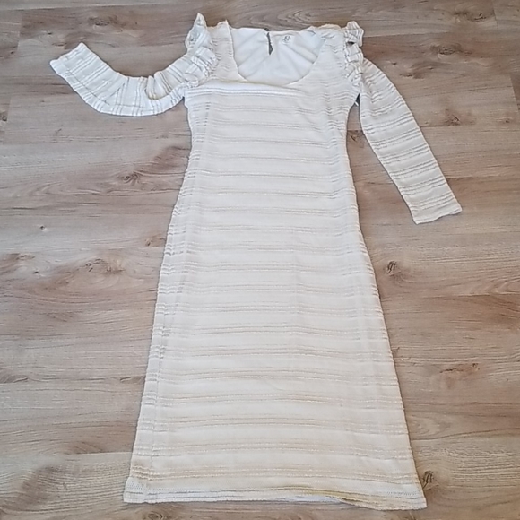 Dra Los Angeles Lace Ribbed Longsleeve Maxi Sweater Dress - Picture 4 of 16